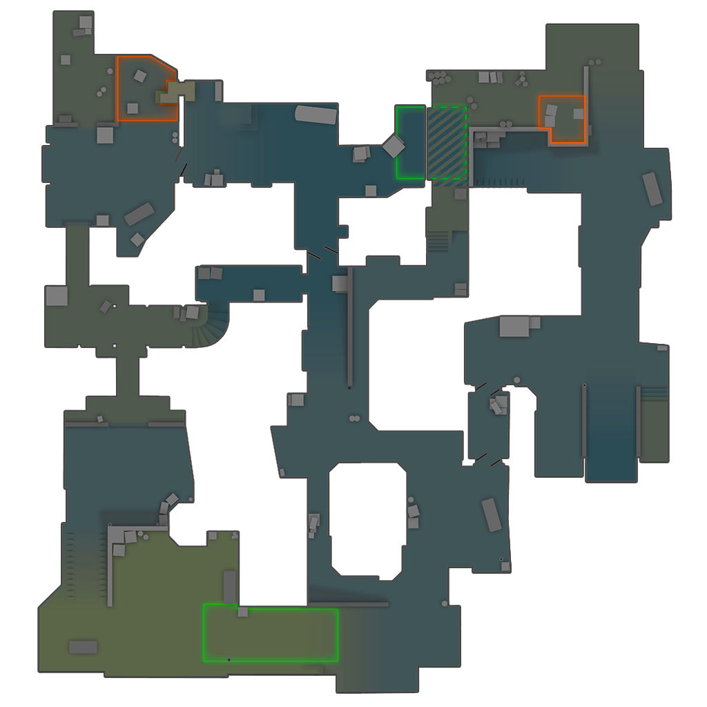 Dust II radar focused on Double Stack